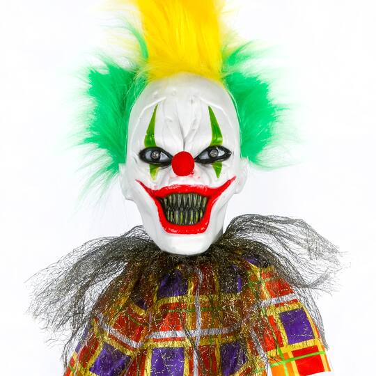 39" Halloween Sound Activated Hanging Animated Clown
